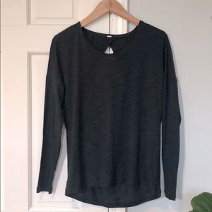 Lululemon Heathered Dark Green Long Sleeve - 8